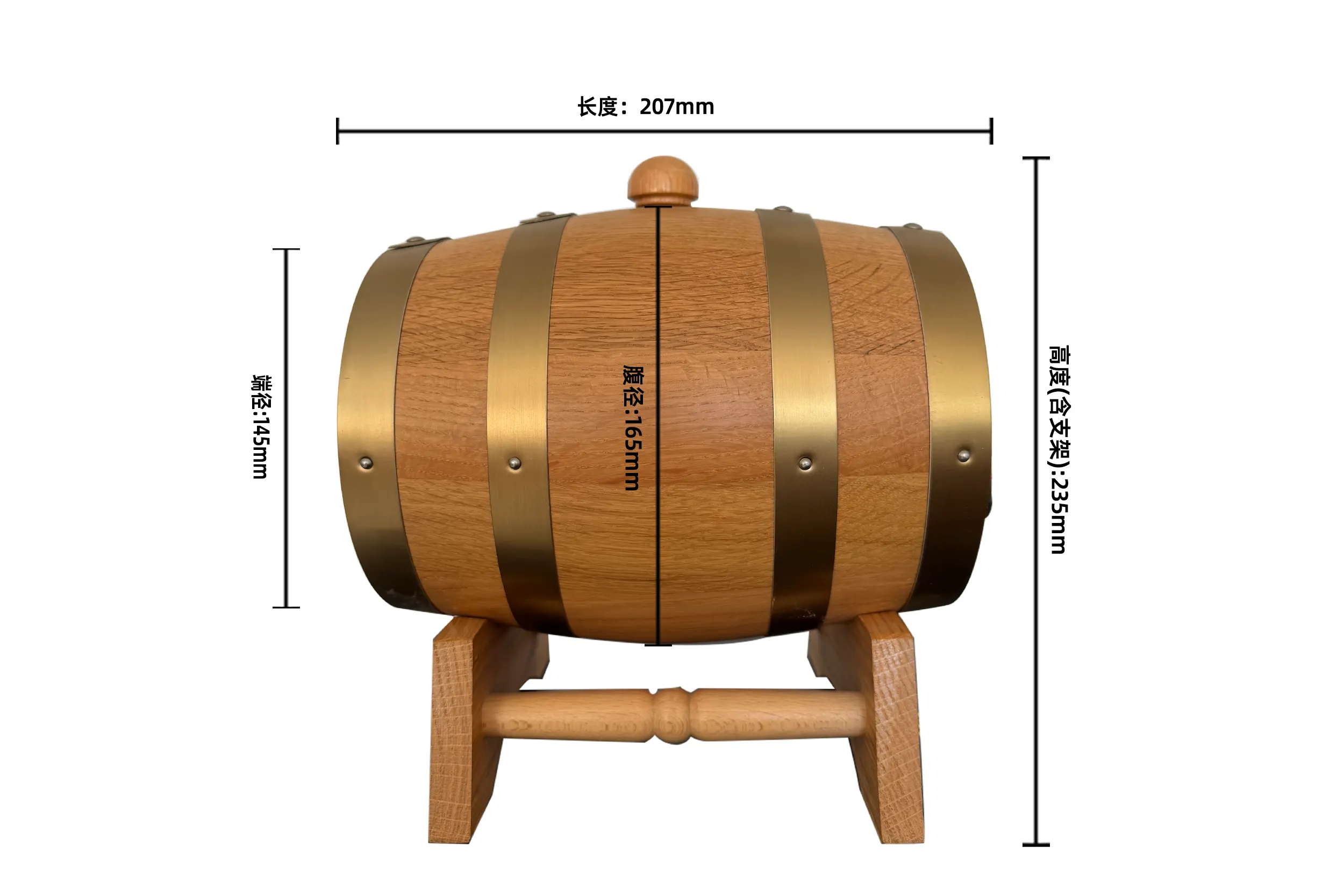 1.5L原木色内胆桶